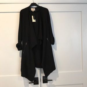 BRAND NEW SKIES ARE BLUE black long jacket/blazer